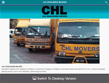 Tablet Screenshot of chllogistics.com.sg
